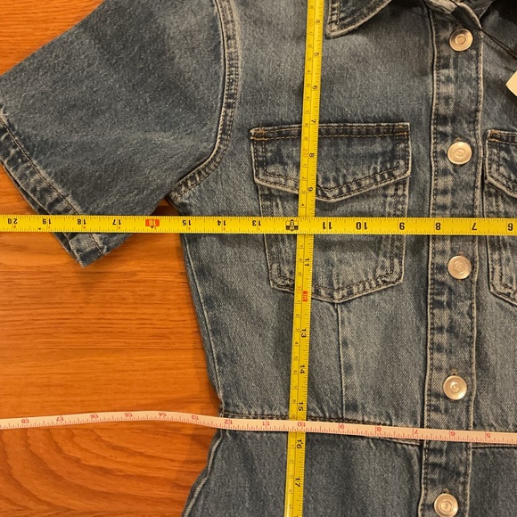 ZARA Denim Mini Dress - Size XS - NWT - Picture 7 of 10